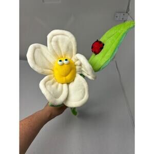 Funny Friends Plush Soft Sculpture Flower Leaf Stem by Jennifer Mazur Daisy